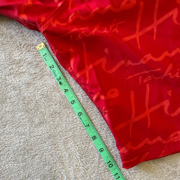 Hinano Tahiti Board Shorts Mens 29 Red Swimwear Surf Paddle Water Sports Swim - Picture 9 of 9